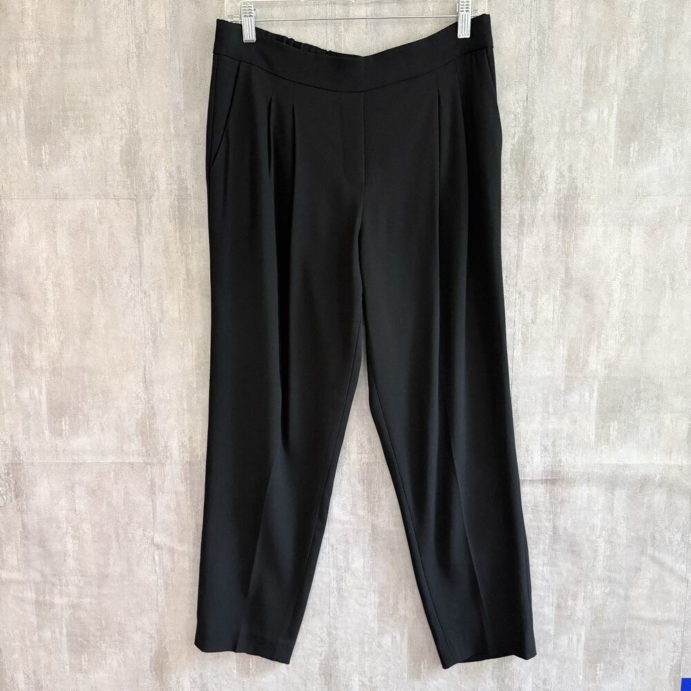Aritzia Babaton Black Tailored Pleated Trousers